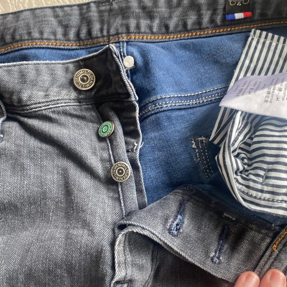 Men's Japan Rags Gray Denim Jeans - Picture 4 of 12